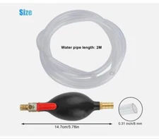Gasoline Siphone Hose Gas Transfer Siphon Pump Oil Water Fuel Transfer Hand Pump