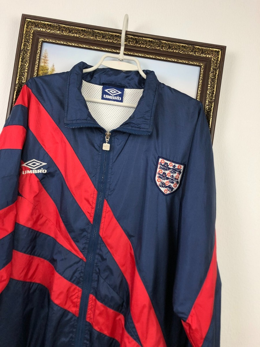 Vintage 90's Umbro England World Cup Football Windbreaker