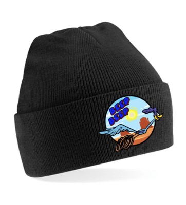 Roadrunner Beep Beanie Kultige Mütze mit Motiv warm, stylisch, unisex Accessoire
