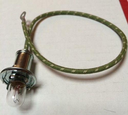 Harley 12V Speedometer Light Socket 48 to 84 Panhead WL Cloth Wrapped 71151-48 - Bild 2 von 5
