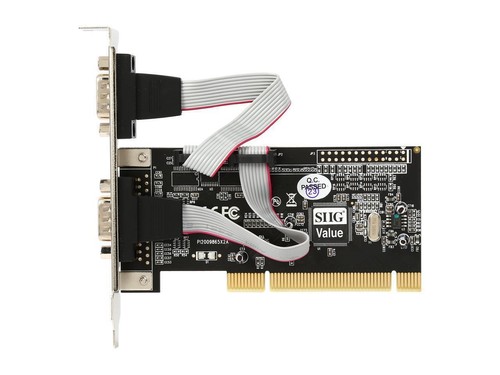 SIIG JJ-P20511-S3 2-port PCI Serial Adapter - 2 x 9-pin DB-9 RS-232 Serial PCI - Afbeelding 2 van 6
