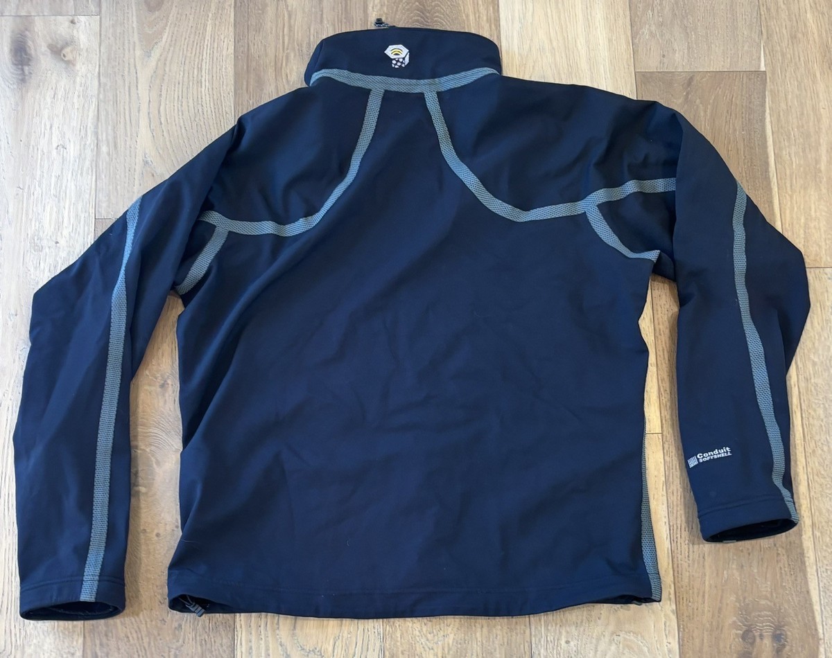 Mountain Hardwear Jacket Mens Black Conduit Softshell Outdoors