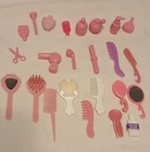 VTG Barbie/fashion Doll Bathroom Vanity Accessories Miniatures Scissors Mirror+