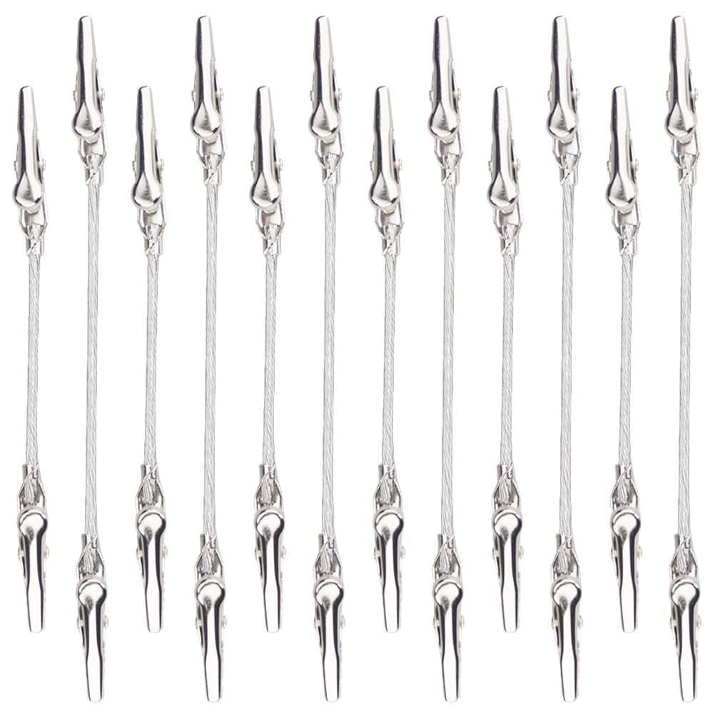 Porte-notes doubles au design minimaliste en métal brossé 15cm