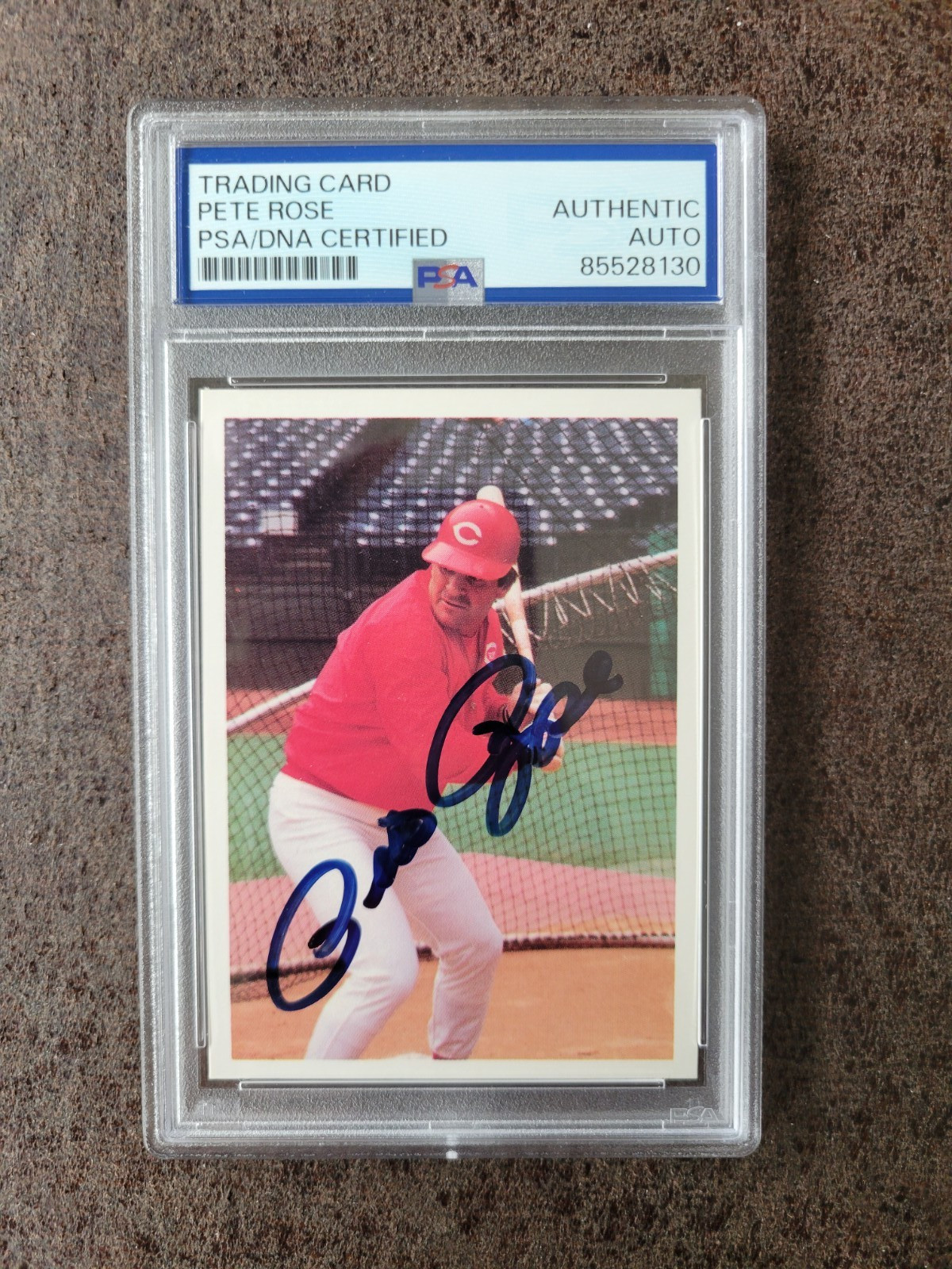 Topps Baseball Pete Rose #15 - PSA/DNA Autographed - Cincinnati Reds