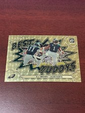 A.J. Brown Jalen Hurts 2025 Donruss Optic Prizm Best Tuddys #2 Gold Vinyl 1/1