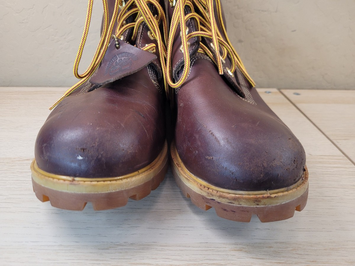 Timberland Vintage 1980s Leather Boots Men\'s US Sz 7 MMade In USA Hiking Work Timberland Vintage 1980s Leather Boots Men main image 2