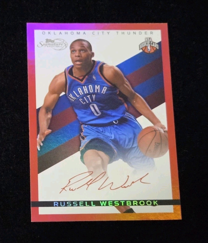 Russell Westbrook #TS-RW Basketball Cards 2008 Topps Signature trading card — raw and PSA graded price guide