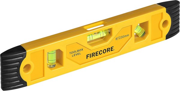 Firecore Wasserwaage 230Mm Mit Magnet, Torpedo Level Mit 3 Bubble Spirit Level-image