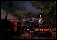 Awaiting Steam Gala Duties Alonside Deviation Shed Peter Doel Postcard UNP