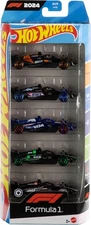 Hot Wheels Toy Cars Formula 1 5-Pack, Set of 5 1:64 Scale Die-Cast Vehicles... 