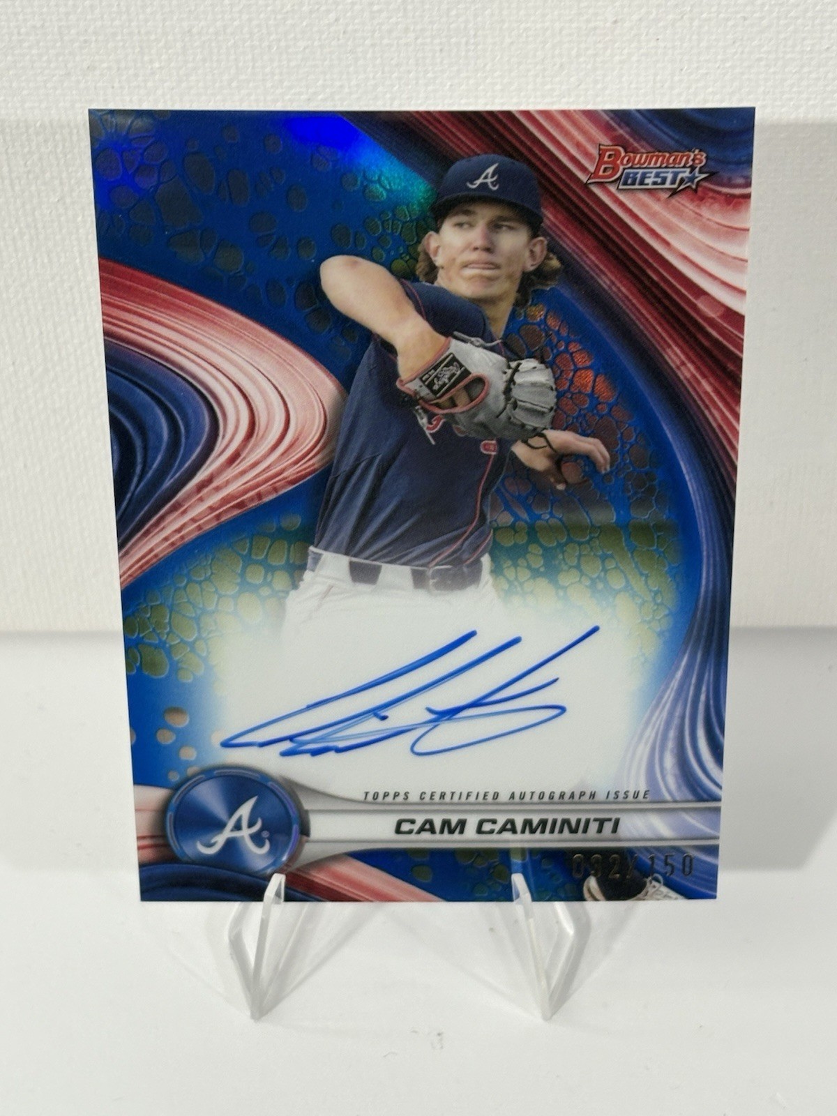 2024 Bowman’s Best CAM CAMINITI Blue Refractor Auto /150
