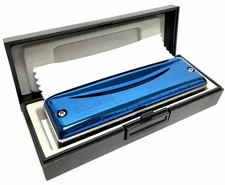 New! KongSheng Bluebird 10 Holes Harmonica: Blue