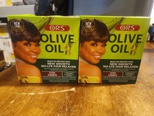 2 Olive Oil Built In Protection No Lye Hair Relaxer Systems Extra Strength New