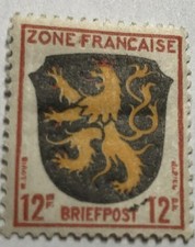 timbre france neuf  Nom: French Zone Nr: 6 with Plate Error II