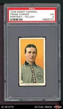 1909 T206 Frank Chance Yellow Cubs HOF VARIATION PSA 3 - VG