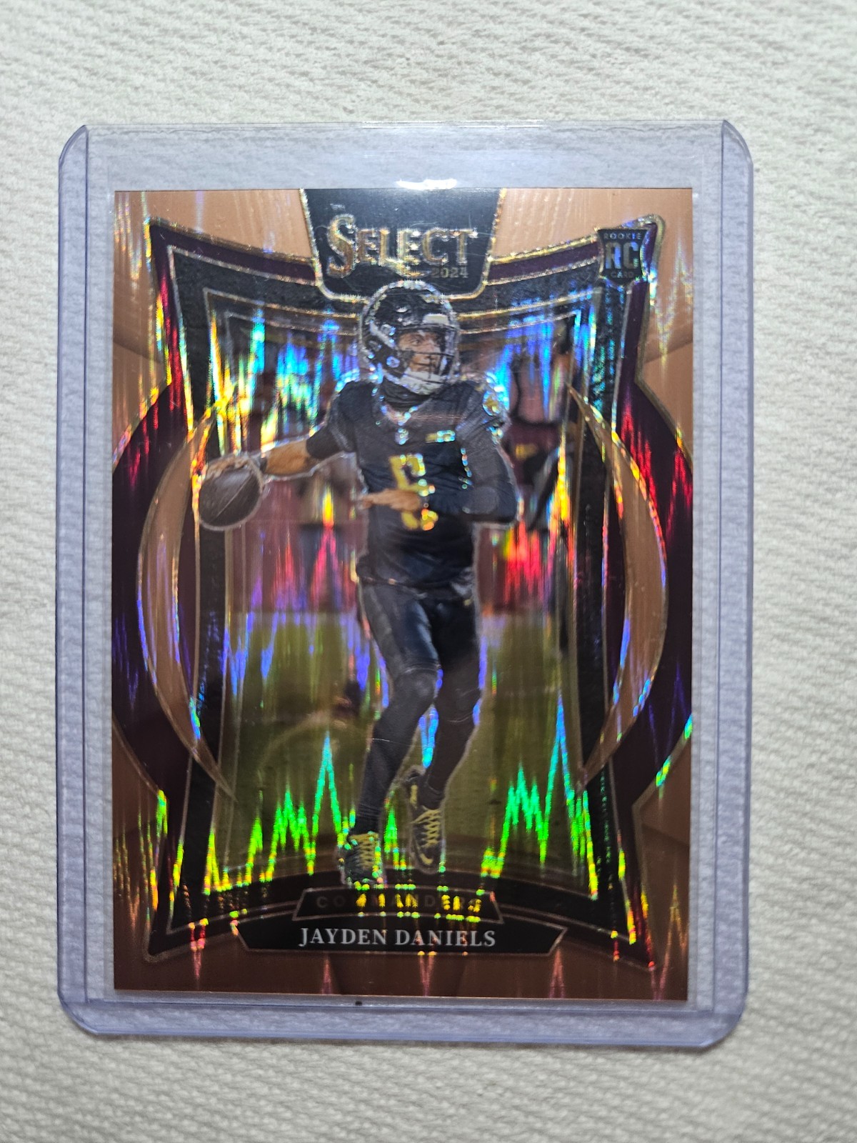 2024 Panini Select Jayden Daniels RC Prizm Bronze /299 #26 Concourse Commanders 