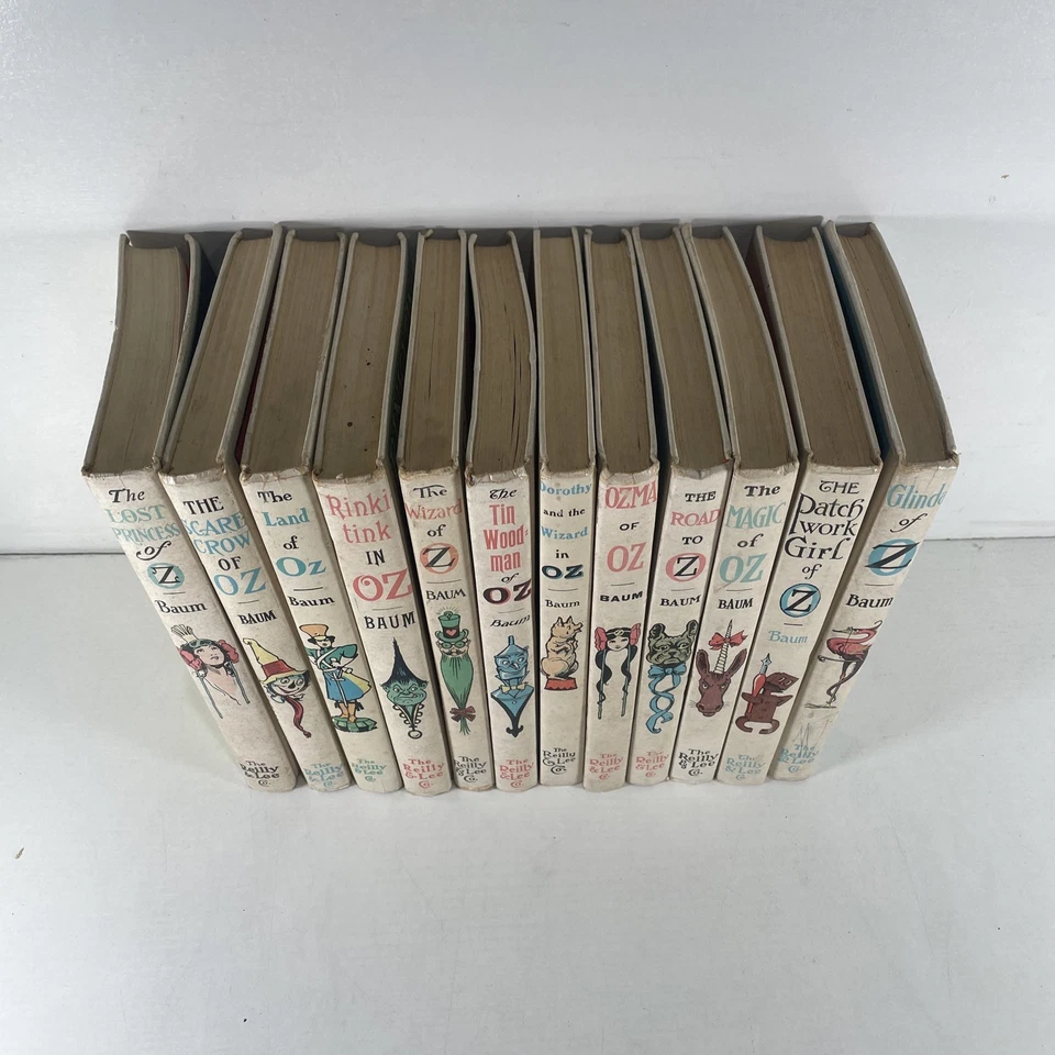 Wizard of OZ L. Frank Baum 12 Book Lot Hardcover Reilly & Lee 1956 - Image 3 of 4