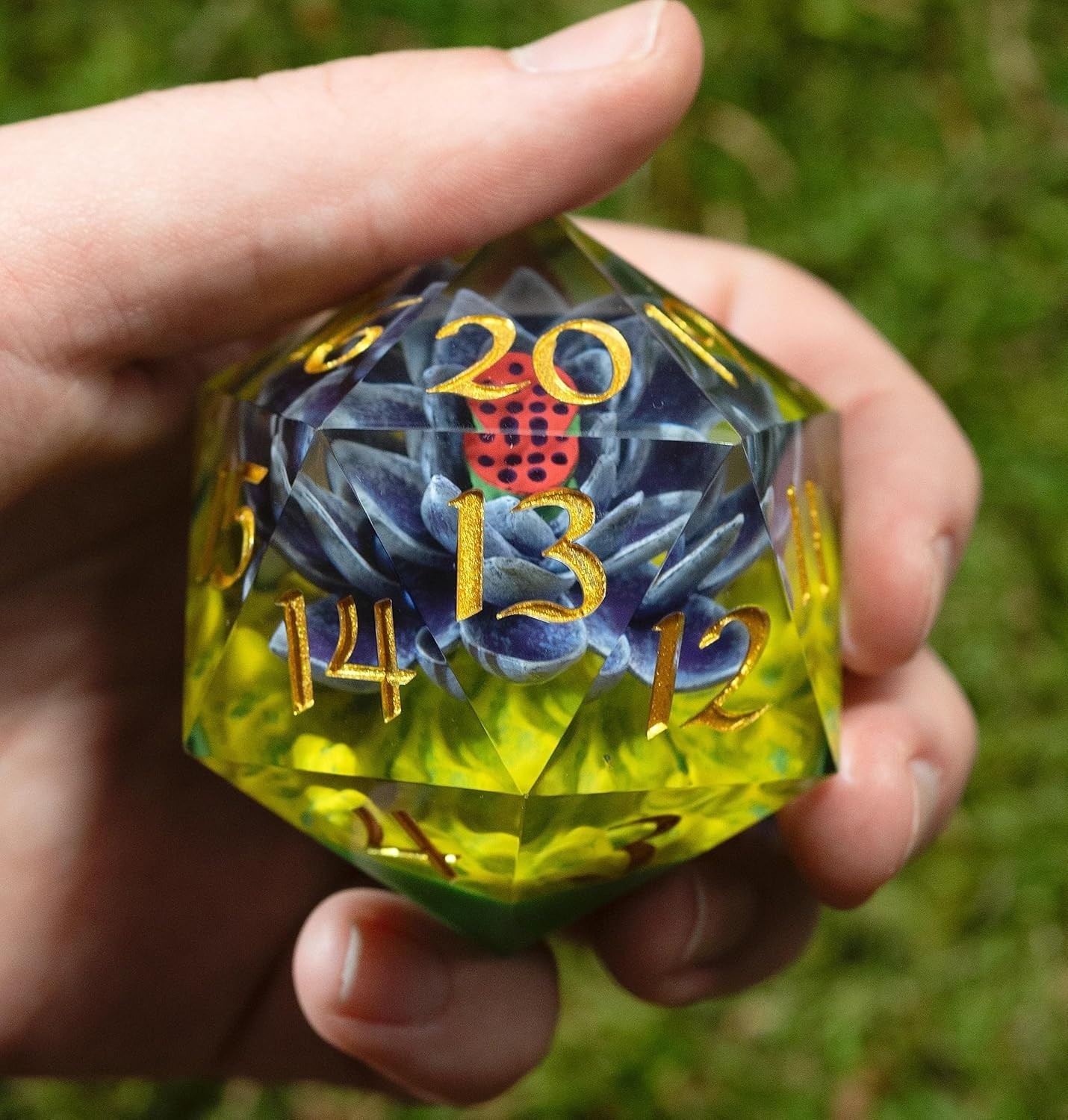 Magic The Gathering Black Lotus Spindown 54mm D20 Dice view 4