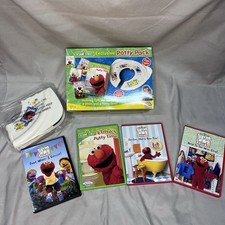 Elmo Sesame Street Exclusive Potty Pack Foldable Seat  DVD Set New In Open Box