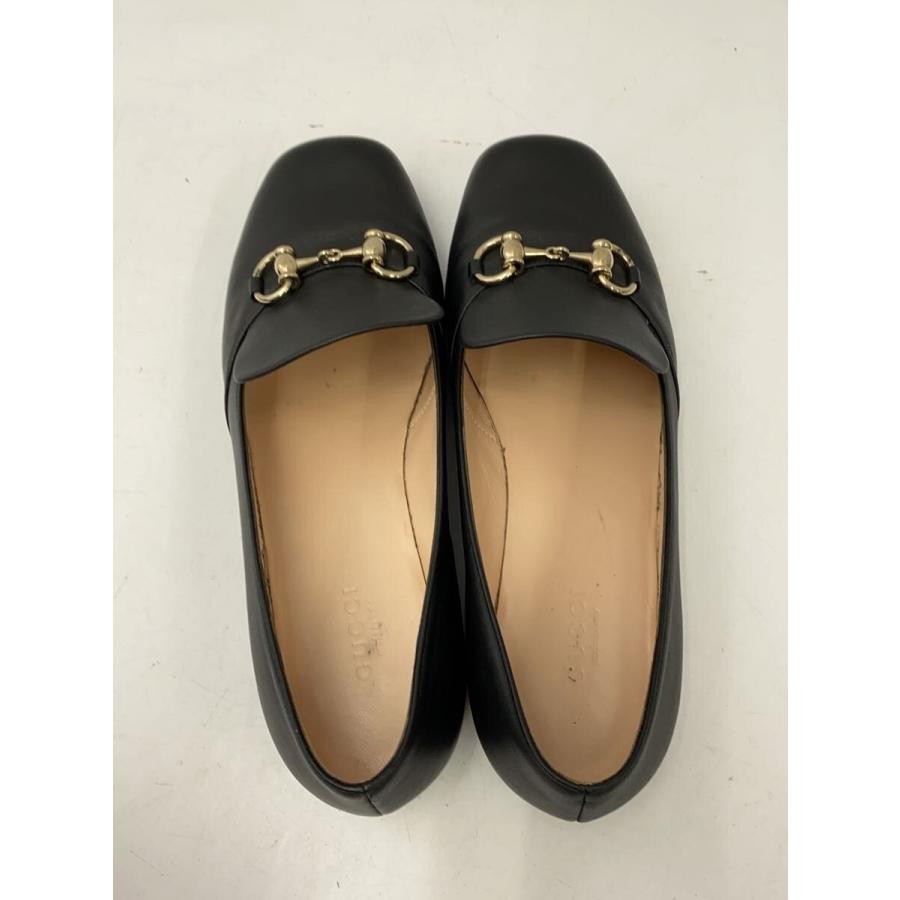 GUCCI Women's Loafers Horsebit Leather Black Size:36.5/JP:23.5 135295K Authentic thumbnail 3