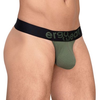 Ergowear MAX FLOW G-String dunkelgrün Herren Pouch Unterwäsche Tanga Enhancing Mesh