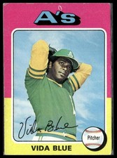 Vida Blue #510 1975 Topps Oakland Athletics