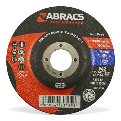 Abracs Phoenix II Metall Trennscheibe Schleifen Kappsäge Stillsäge 3 mm