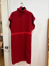 GUCCI Gucci Dress Red Size 36 Made in Italy High Neck