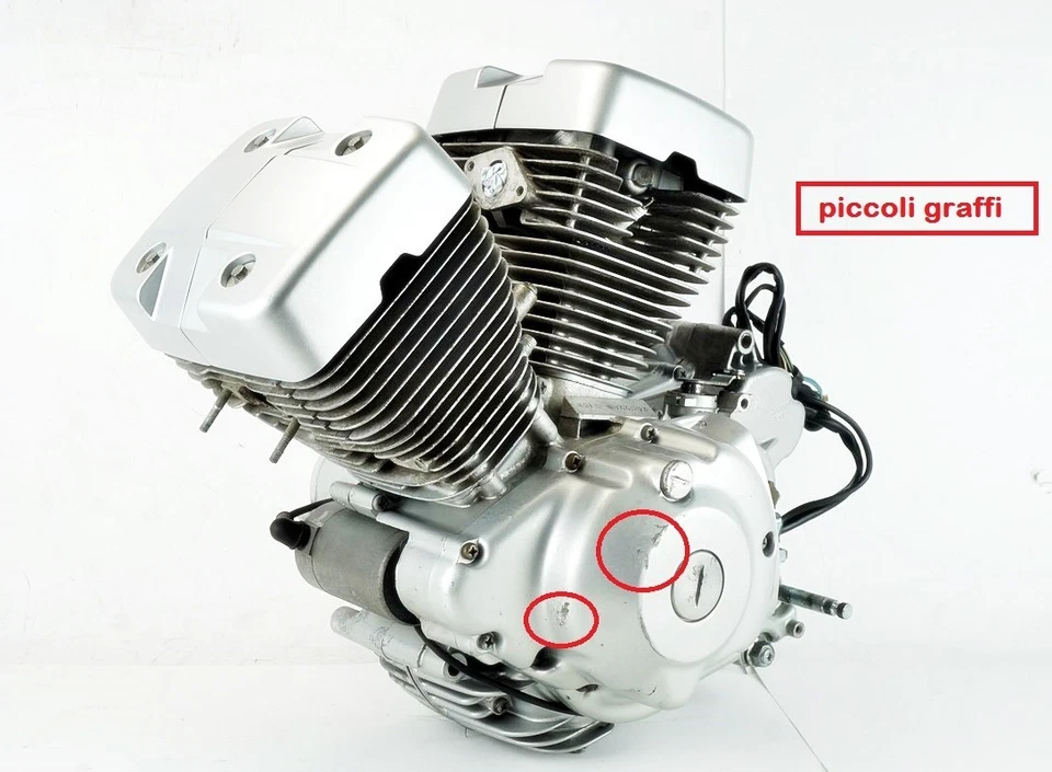 Yamaha XV 250 S Virago Moteur Complet Toutes Pièces Originales 1994-2001 Noir - Photo 4/4