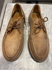 Men’s Sperry Top-Sider GOLD Cup Captain's Oxford Crepe Sole Size 9 Tan