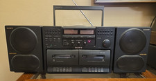 Sony Mega Bass CFD-470 Boom Box CD Cassette Player Does Not Work