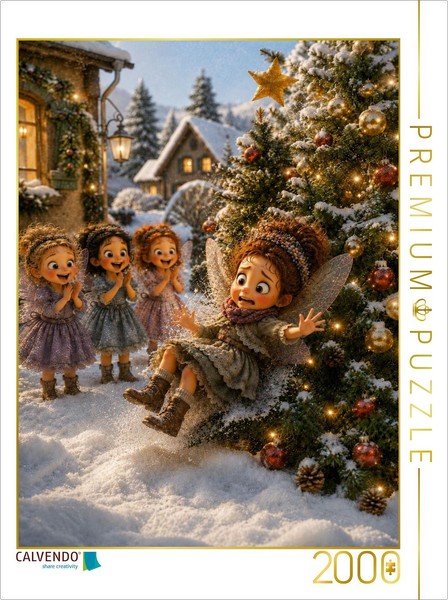 Calvendo Puzzle The Christmas Landing | 2000 Pieces, Finished Size 35.4 × 26.4 I-image