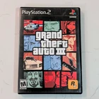Grand Theft Auto III (Sony PlayStation 2, 2001) Black Label - w/ Manual + Map