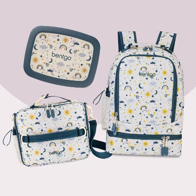Bentgo Kids' 2-in-1 16.5" Backpack and Insulated Lunch Bag - Friendly Skies