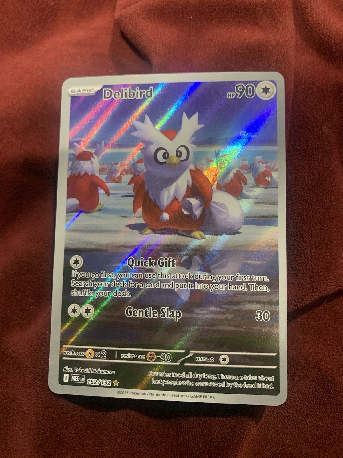 Pokémon Company Delibird Mega Evolution 152/132 Illustration Rare