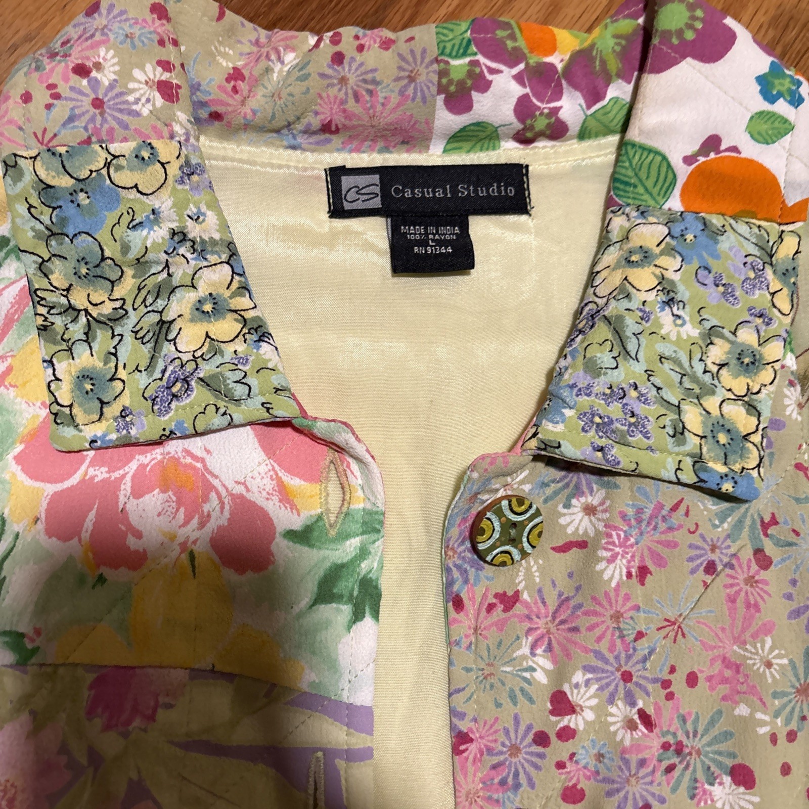 Quilted Cotton Patchwork Jacket Handmade Cotton W… - image 3