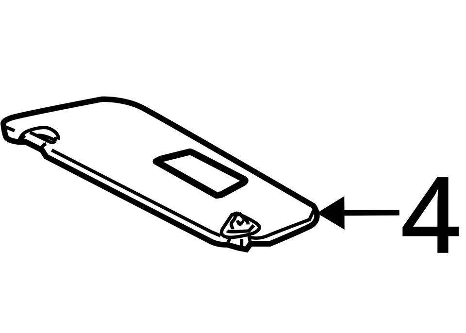 Espejo parasol izquierdo Toyota Sienna 2004-2004 beige GX84M Foto 4 de 4