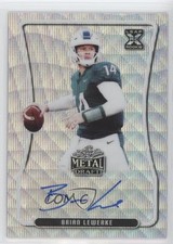2020 Leaf Metal Draft Silver Wave 39/50 Brian Lewerke #BA-BL1 Auto 0g4