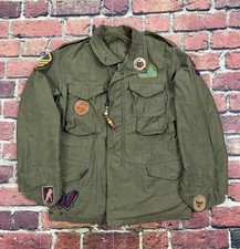 Vintage 60s Vietnam USMC M65 Field Jacket OG 107 Hippie Counterculture Medium