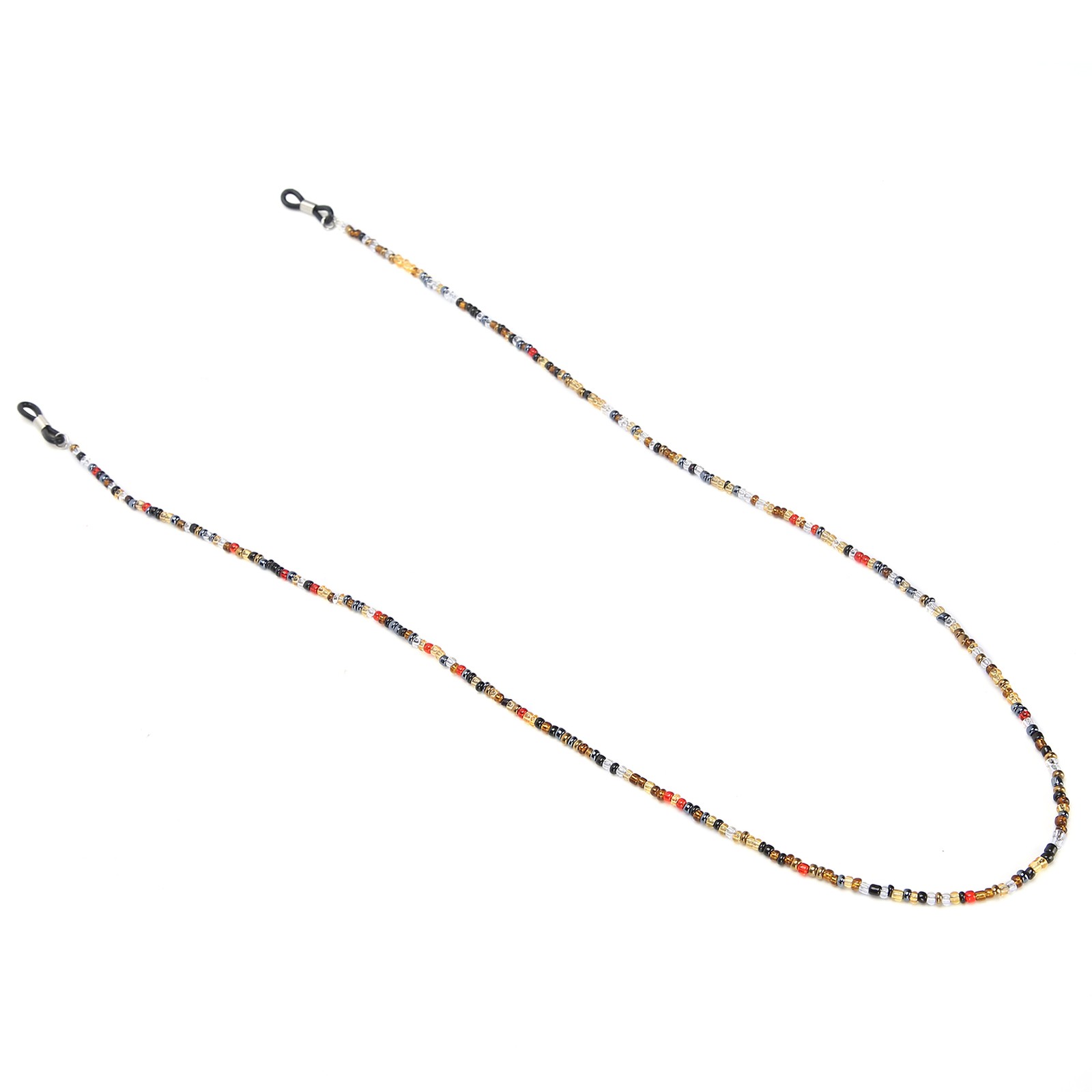 Simple Glasses Chain Non Slip Colorful Bead Eyeglasses Lanyard Strap Holder