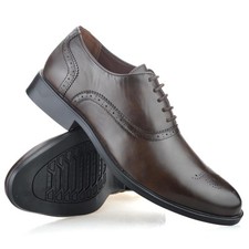 Mens Brogues Smart Casual Lace Up Formal Oxford School Work Office Shoes Size