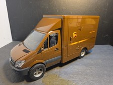 Camión UPS Bruder Mercedes Benz Sprinter hecho en Alemania 2006 grande 17"" United Postal