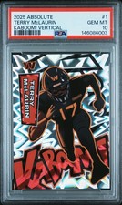 2025 PANINI ABSOLUTE KABOOM! VERTICAL #1 TERRY MCLAURIN PSA 10