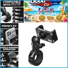 Motorcycle Phone Mount Aluminum Handlebar Clamp 7/8 1 1-1/8 1-1/4 Inch