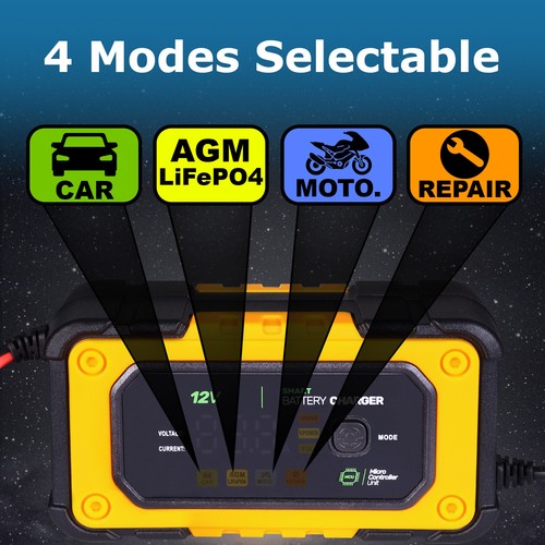 Mighty Max 12V 7Amp Battery Smart Charger Maintainer for Razor Dirt Quad - Picture 4 of 6