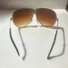 Men's vintage FOLDING  Aviator Sunglasses Metal Frame Brown lenses NEW 90s — photo 10