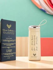 400ml wide mouth glass Water Bottle Beige More Than Just a Water Bottle Sports