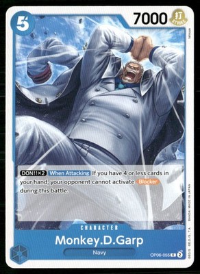 2024 Wings of the Captain Monkey.D.Garp Character / Blue/Navy #OP06-055