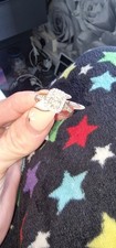 14 ct white gold 0.40ct diamond emerald double halo ring come with box